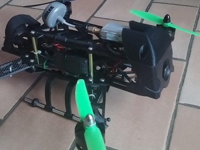 dosel de fpv quadcopter emax 250 v1 rc los vehículos 3d print model - Mito3D