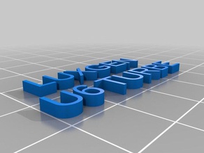 il mio personalizzati ottenuto filamento segno i segni loghi 3d print model - Mito3D