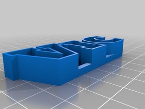 mi texto personalizado de almacenamiento vic esculturas 3d print model - Mito3D