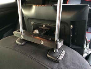 headrestmount automotive car entertainment headrest mount 3d print model - Mito3D