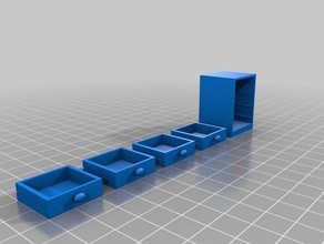 Brust Schubladen Modell Möbel 3d print model - Mito3D
