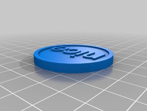 my customized token nice coins badges 3d print model - Mito3D