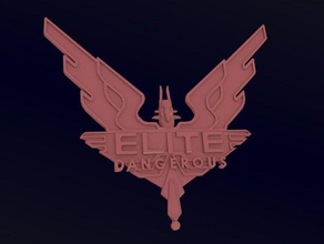 elite peligroso logotipo signos logotipos espacio de los videojuegos video juego 3d print model - Mito3D