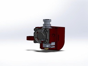 e3d v6 enfriador ventilador del conducto de la impresora extrusoras 3d print model - Mito3D