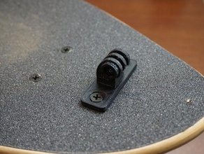 gopro-skateboard-Halterung sport im freien gopro adapter go pro mount longboard 3d print model - Mito3D