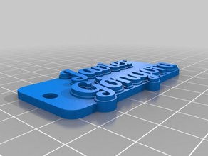 javier g&oacutengora llavero llaveros personalizado 3d print model - Mito3D
