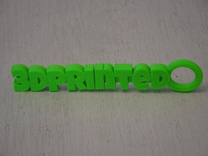 3dprinted clave de la cadena llaveros 3d print model - Mito3D