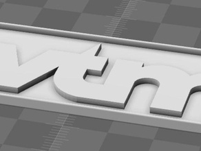 vtm chaveiro chaveiros logo 3d print model - Mito3D