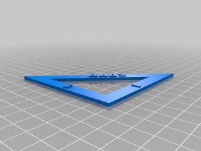45-45-90 triangle 3d printing makeredchallenge 3d print model - Mito3D