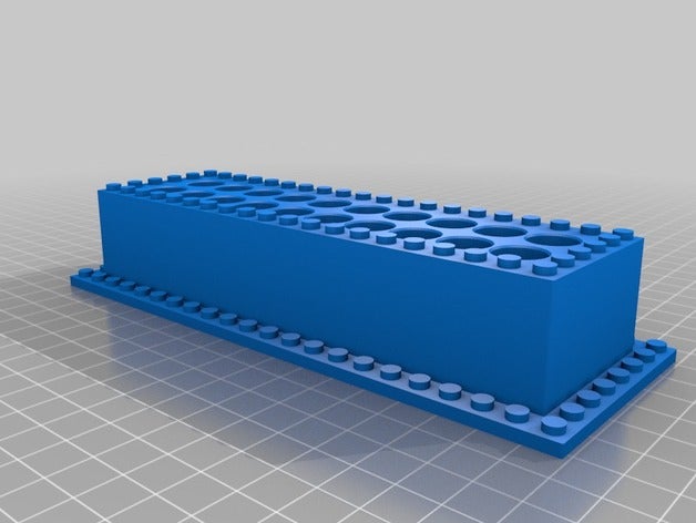 meine angepasste lego Stifthalter Container 3D print model - Mito3D