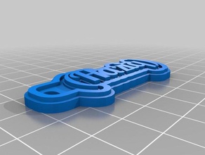 haziq keychains customized 3d print model - Mito3D