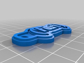 fitri keychains customized 3d print model - Mito3D