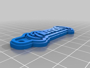 aiman Schlüsselanhänger angepasst 3d print model - Mito3D