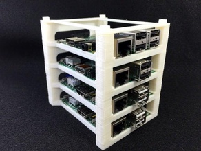 raspberry pi stacking tower electronics 2 3d print model - Mito3D