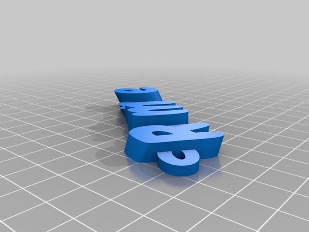 romane de porte-clés personnalisé 3D print model - Mito3D