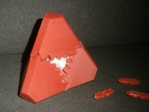 engranaje del tetraedro interactivo arte 3d print model - Mito3D