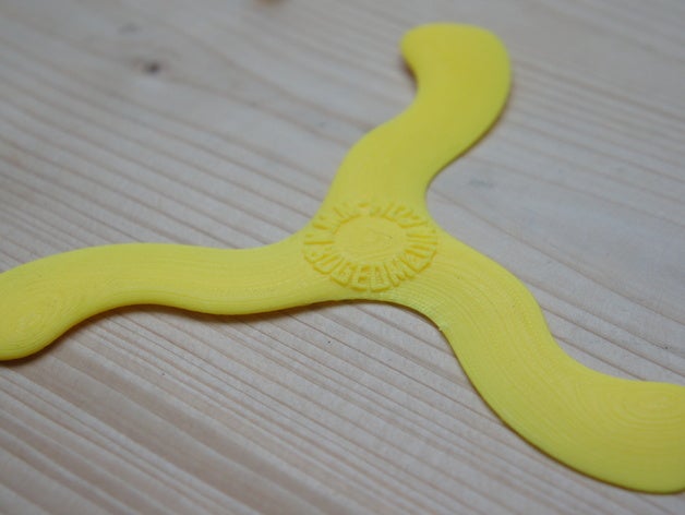visit card boomerang www3dgeomediacom toy game accessories 3D print model - Mito3D