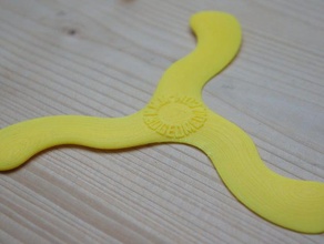 visit card boomerang www3dgeomediacom toy game accessories 3d print model - Mito3D