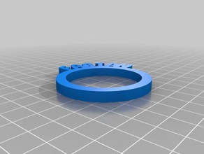 gli anelli di tovagliolo fabian cucina pranzo personalizzato 3d print model - Mito3D