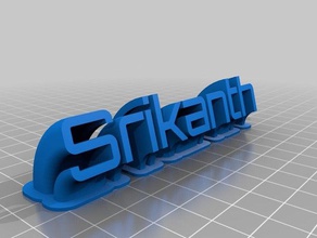srikanth bureau de personnalisé 3d print model - Mito3D