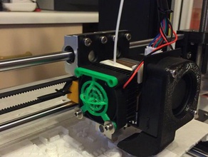 extrusor de la tapa del ventilador 3d impresora accesorios 3d print model - Mito3D