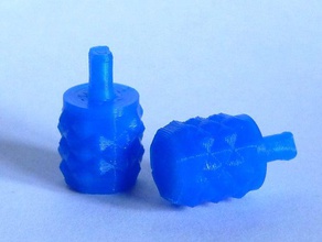 triboknob potentiometer knob parts 3d print model - Mito3D