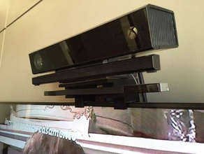 xbox one kinect, wii-sensor-bar-samsung tv-webcam mount video Spiele 3d print model - Mito3D