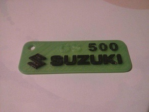 suzuki gs 500 llavero de la automoción gs500 3d print model - Mito3D