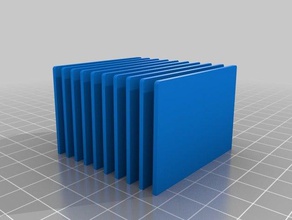 il mio personalizzato parametrico separatori per cassetto organizzazione 3d print model - Mito3D