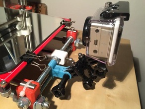 gopro mount prusa i3 3d Drucker - Zubehör Kamera Kamera-Halterung 3d print model - Mito3D