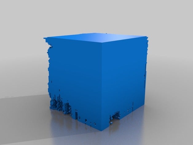 mon personnalisée de bruit brownien bloc générateur les mathématiques l'art 3D print model - Mito3D