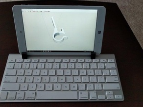 apple teclado bluetooth tablet clip-estar office 3d print model - Mito3D