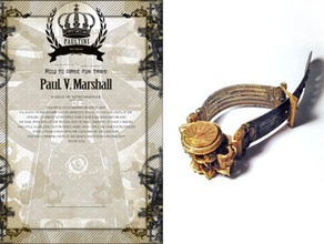 steampunk sundial bracelets paultini watch 3d print model - Mito3D