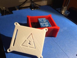 2 módulo de relé la caja raspberry pi electrónica rasperry placa montaje 3d print model - Mito3D