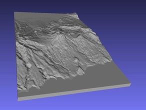 mont egon de l'apprentissage Carte en 3d la géodésie géographie tout relief carte topographie 3d print model - Mito3D