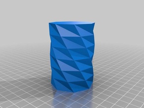 twisted polygon cup containers customized 3d print model - Mito3D