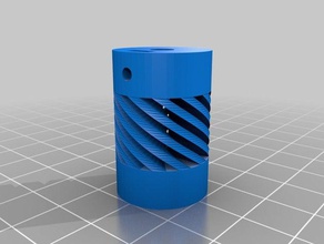özelleştirilmiş parametrik esnek kaplin benim 3d yazıcı parçaları 3d print model - Mito3D