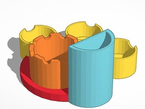 pawnter vazo fırça tutucu ressamlar aracı sahipleri kutuları 3d print model - Mito3D