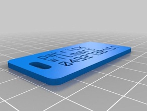 Bagaj etiketi patrick organizasyon özelleştirilmiş 3d print model - Mito3D