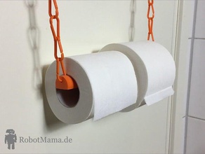 ikea hack-WC-Papier-Halter Bad Karabiner cinema 4d ikeahack robotmama zortrax 3d print model - Mito3D