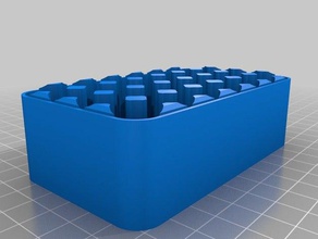 aa-case-7x4-bottom containers customized 3d print model - Mito3D