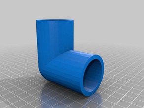 90 degree rod connector parts customized 3d print model - Mito3D