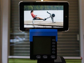 concept 2 rower tablet mount sport outdoors 3d print model - Mito3D