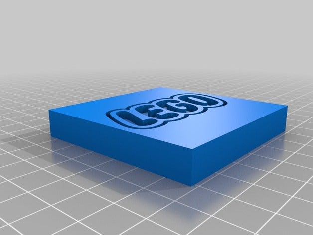 logotipo de lego llavero llaveros 3D print model - Mito3D