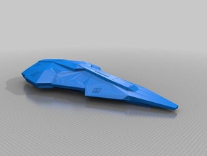 elite dangereux python des véhicules vaisseau spatial 3d print model - Mito3D