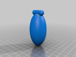 kartikmy personalizzato simplealien senza antenne creature 3d print model - Mito3D