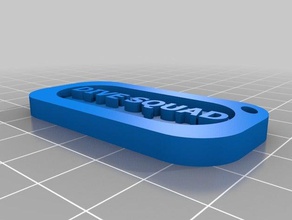 Taucher Schlüsselanhänger 3d print model - Mito3D