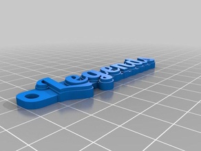Legenden Schlüsselanhänger angepasst 3d print model - Mito3D
