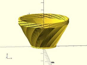 small planter openscad file outdoor garden container customizer 3d print model - Mito3D