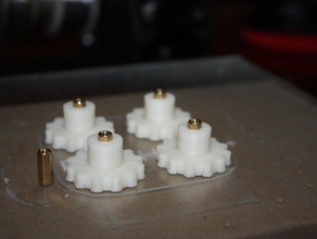 knobs m3 brass standoffs flashforge creator glass clips 3d printer parts 3dprinting printing nut 3d print model - Mito3D